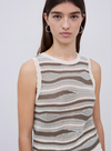 Sandy Knit Tank Top in Green from Yerse