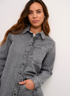 Ryana Denim Shirt in Light Grey Denim from Kaffe