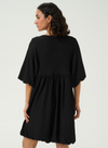 Nani Balloon Dress in Black Deep from Kaffe
