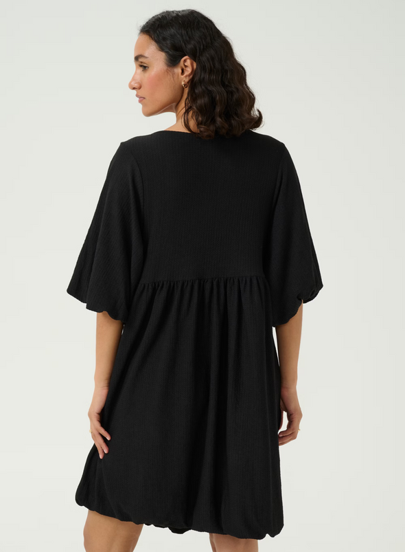 Nani Balloon Dress in Black Deep from Kaffe