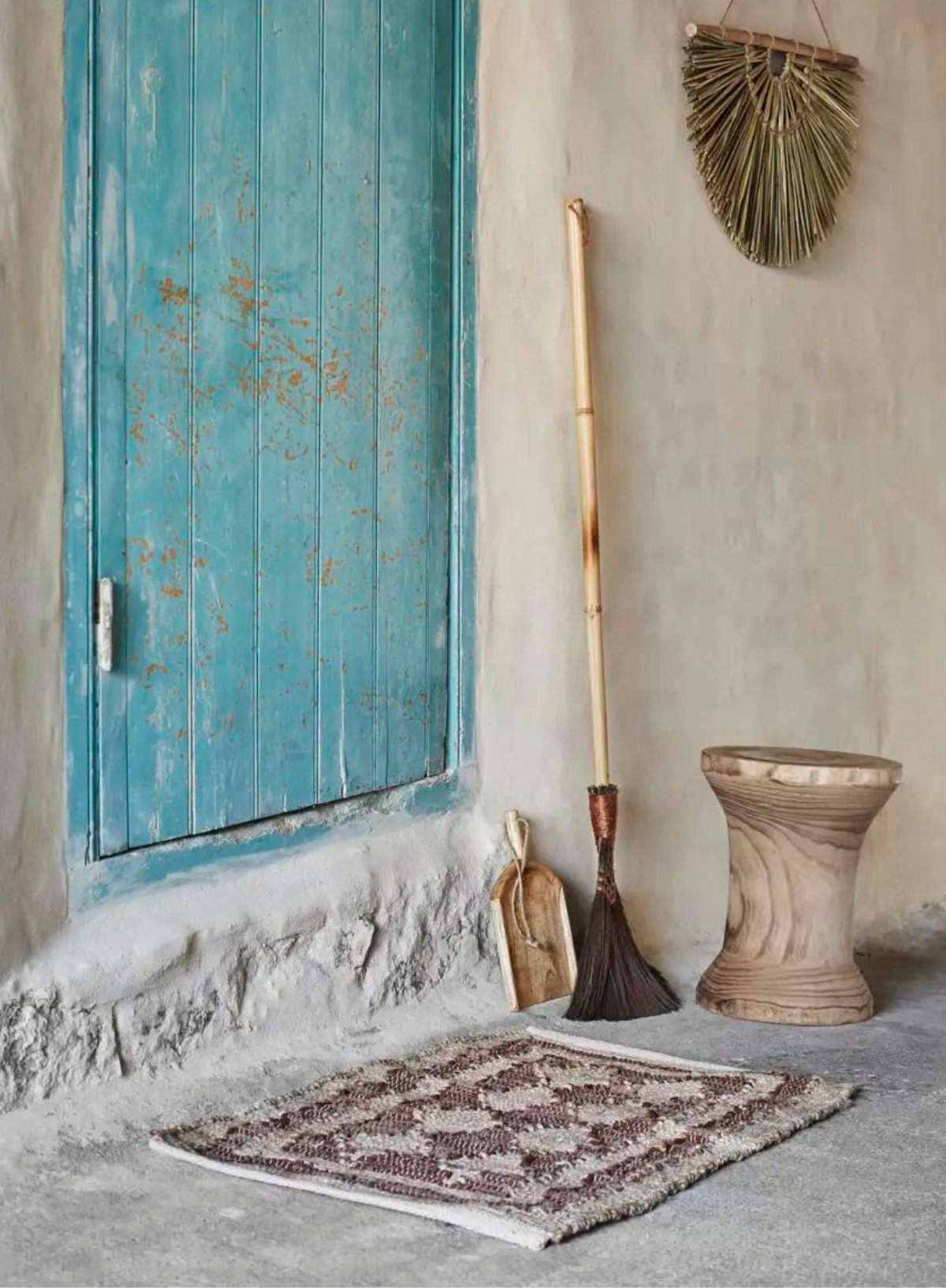 Benjy Jute Mat with Leather from Madam Stoltz