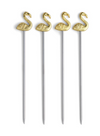 Lily Flamingo Cocktail Picks Set of 4 from Designworks Ink