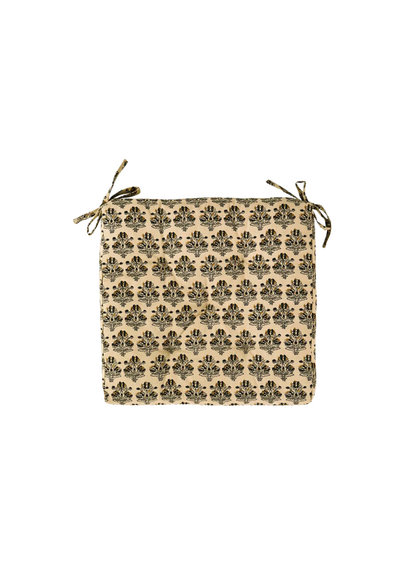 Lulu Printed Cotton Chair Pad from Madam Stoltz