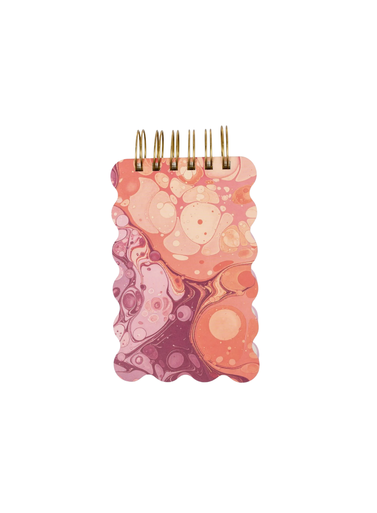 Designworks Ink Marble Wavy Notepad - Cherry Peach
