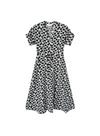 Midi Dress in Black with Polka Dots from Compañia Fantastica