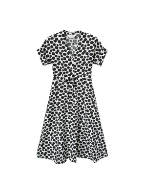Midi Dress in Black with Polka Dots from Compañia Fantastica