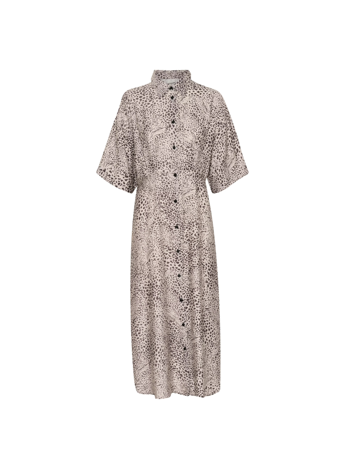 Debra Shirt Dress in Abstract Leopard from Kaffe