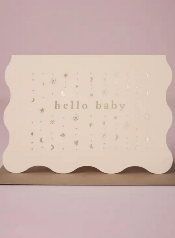 Stars Hello Baby Card from Sister Paper Co.