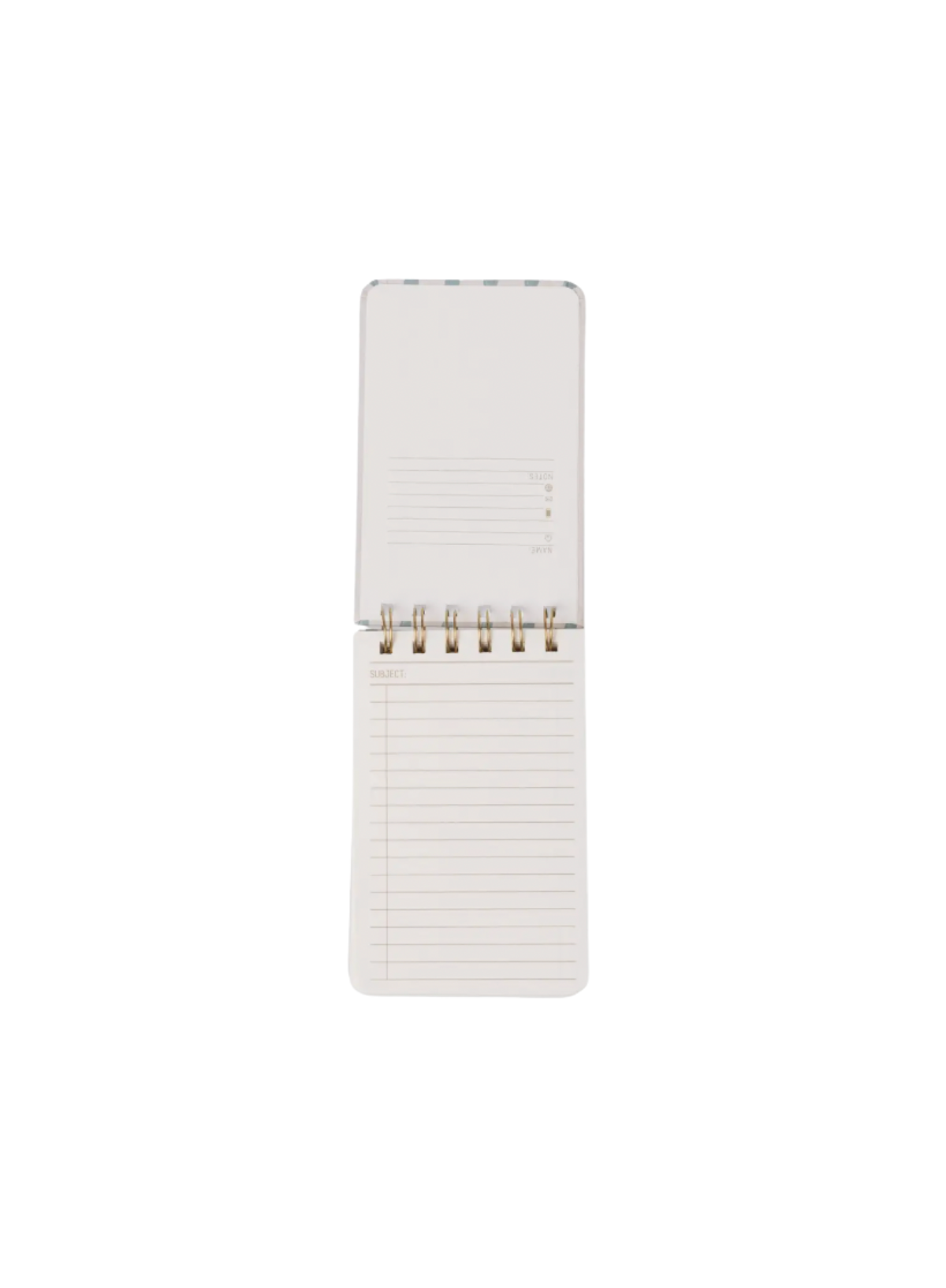 Designworks Tulip Twin Wire Notepad - Wavy Blue