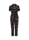 Billy Boilersuit in Black & Tan Leopard Print from Sugarhill