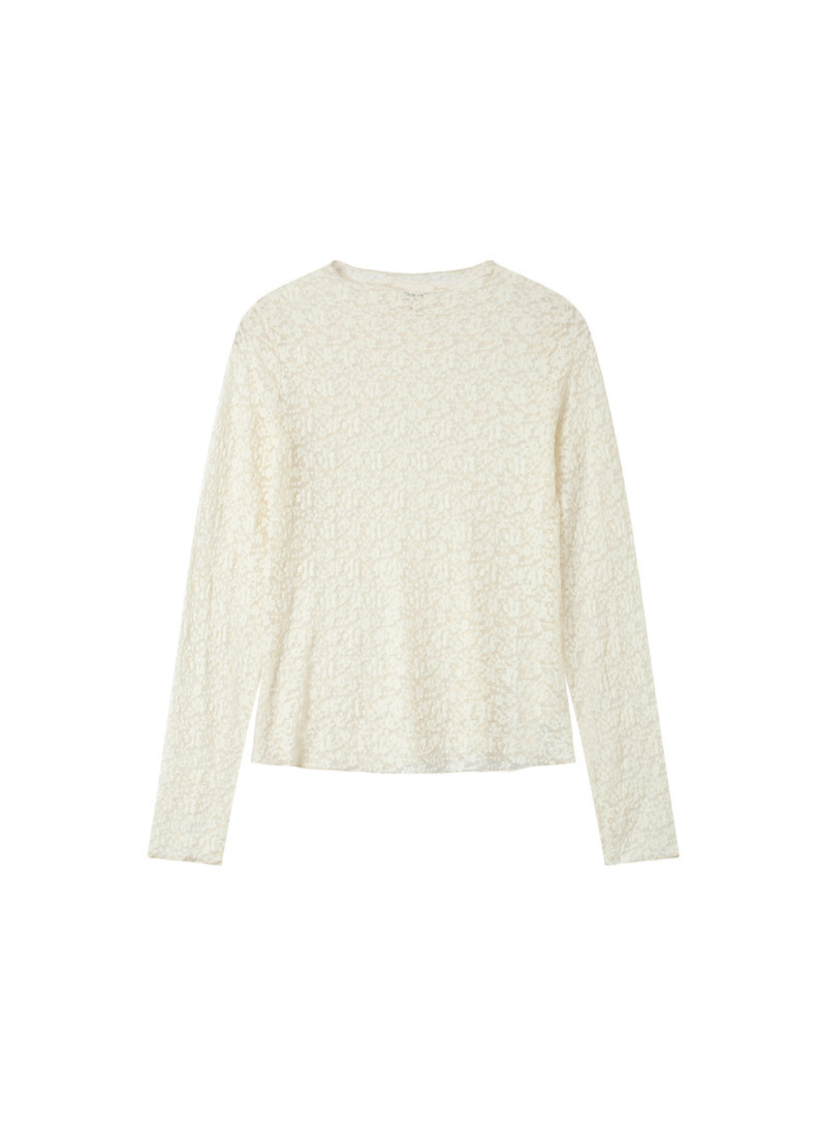 Shady Long Sleeve Top in Ecru from Grace & Mila