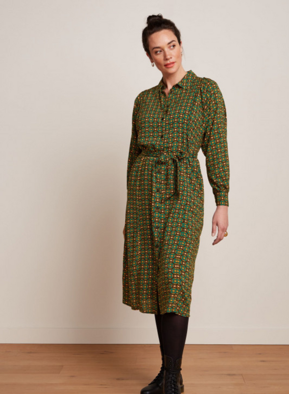 Marisa Dress Valley in Peacock Green from King Louie