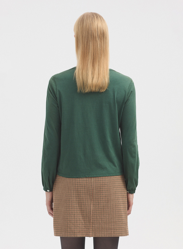 Jersey + Woven Blouse with Appliqué from Nice Things
