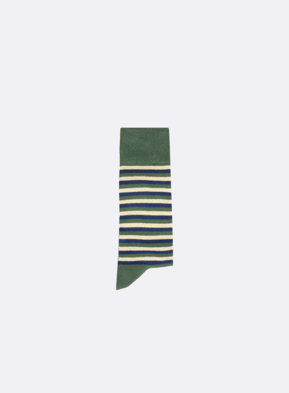 Socks in Dark Green and Multicolour from Faguo