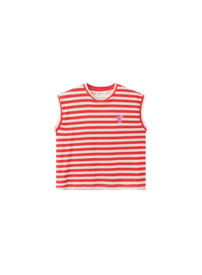 T-Shirt in White & Red from Compañia Fantastica