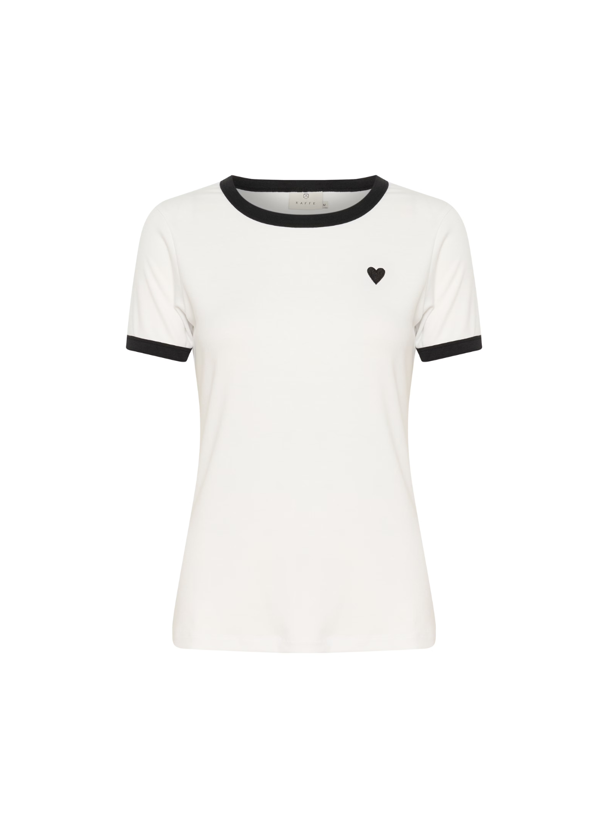 Lilian T-Shirt in Chalk/Black Heart from Kaffe