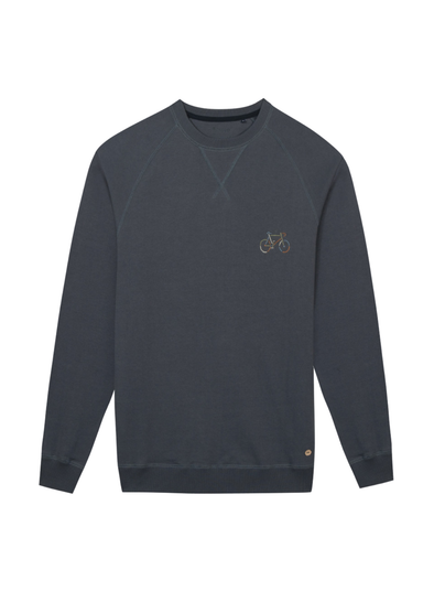 Darney Cotton Sweatshirt in Navy from Faguo