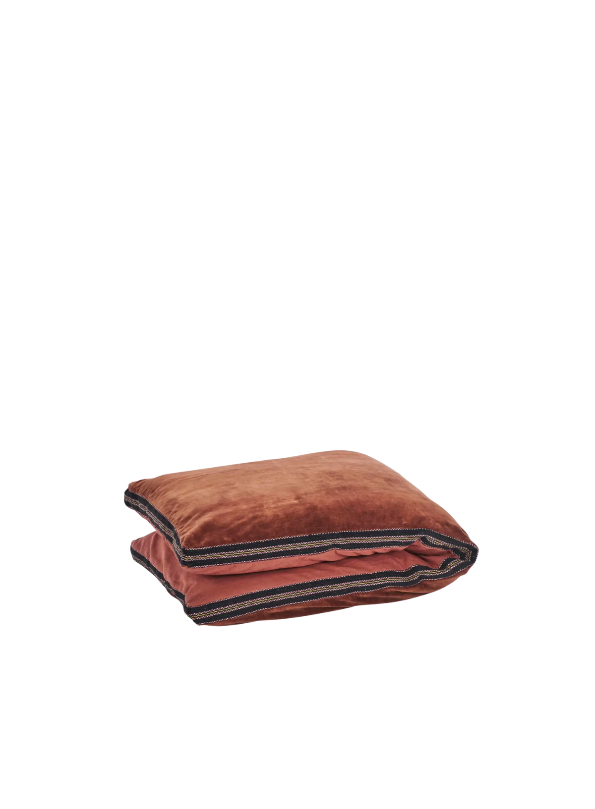 Burnt Red/Black Velvet Mattress 60/140cm from Madam Stoltz