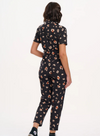 Billy Boilersuit in Black & Tan Leopard Print from Sugarhill
