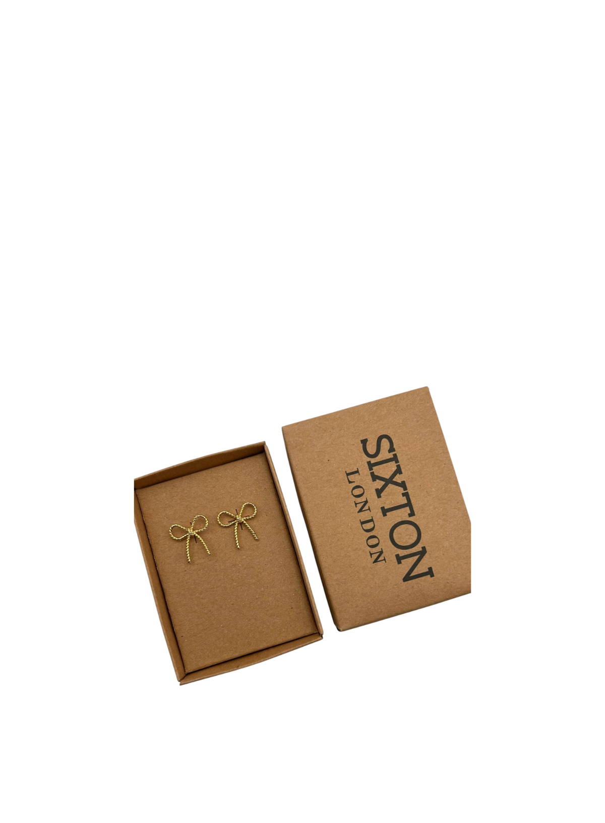 Beaded Bow Earrings from Sixton