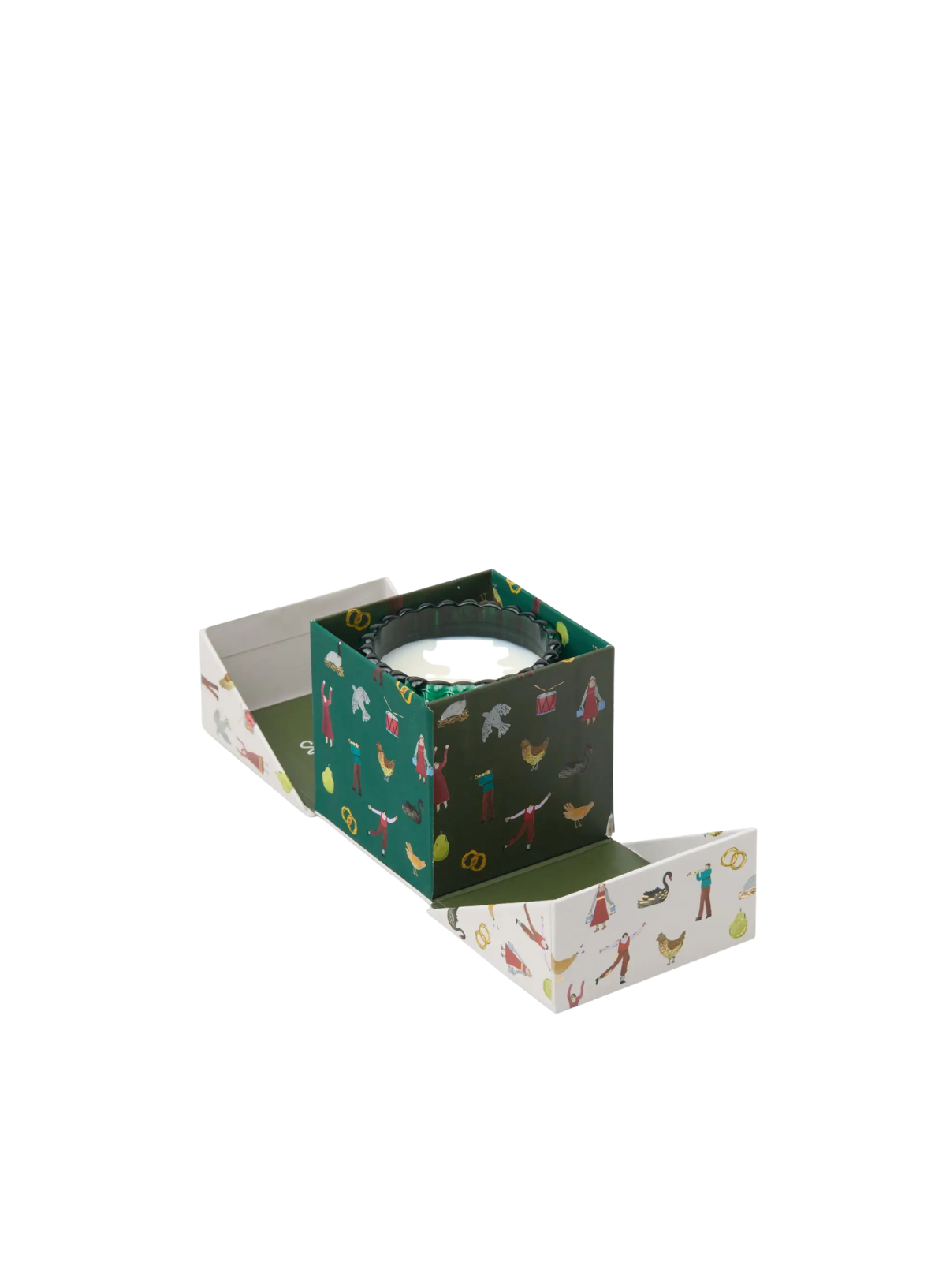 Christmas 4.5oz Ribbed Glass Candle Green - Balsam Fir from Paddywax