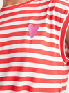 T-Shirt in White & Red from Compañia Fantastica