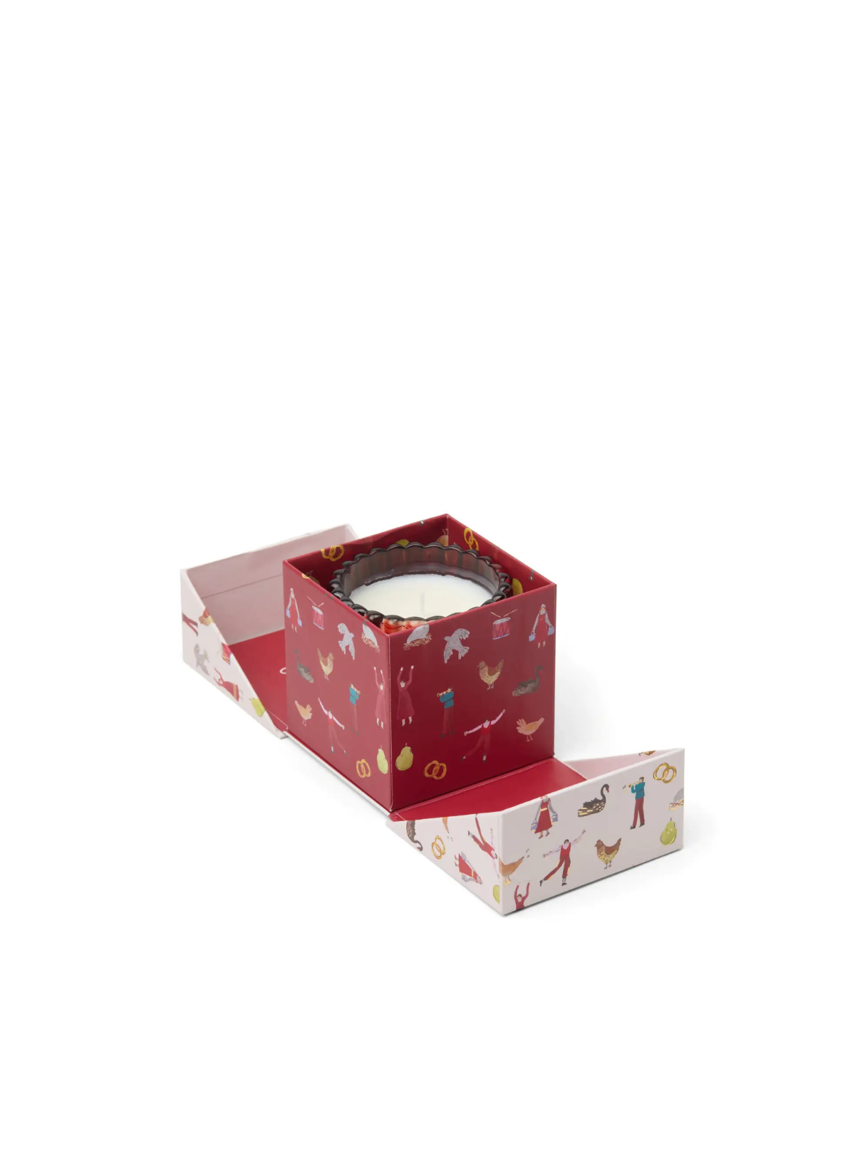 Christmas 4.5oz Ribbed Glass Candle Red - Winter Berry from Paddywax