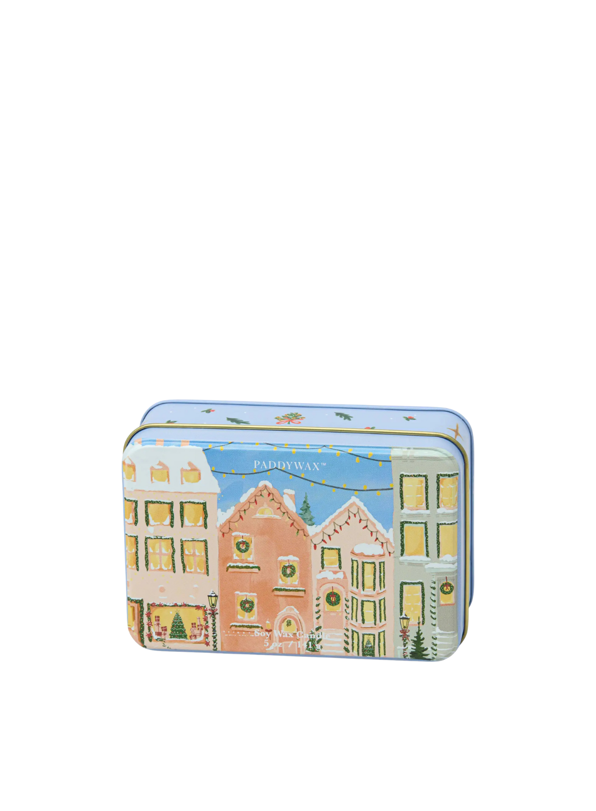 Christmas Tin 5oz Christmas Village - Gingerbread & Vanilla from Paddywax