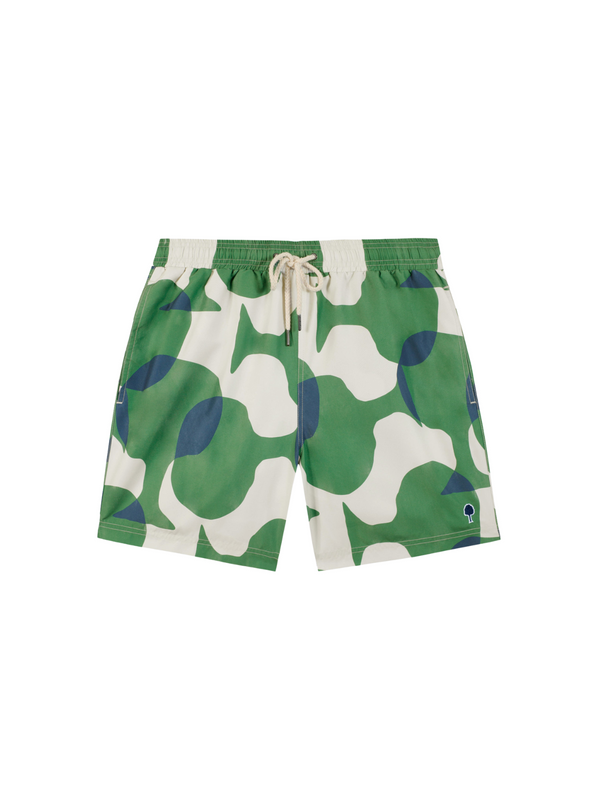 Mimizan Swim Shorts in Ecru Pattern from Faguo