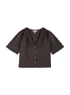 Babette English Embroidery Blouse in Bitume from Emile & Ida