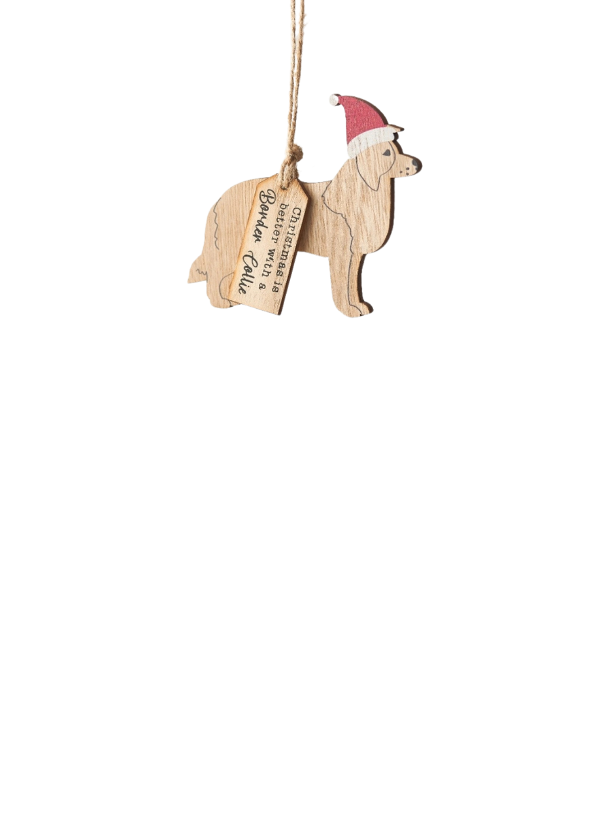 Christmas Border Collie Silhouette Hanger from Gainsborough Gitftware