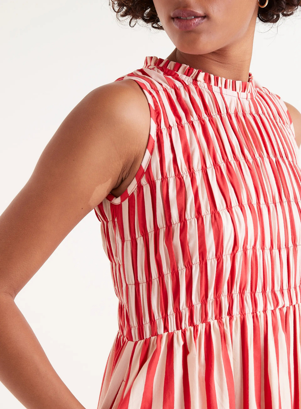 Long Dress in Red Stripes from Compañia Fantastica