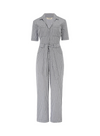 Meredith Boilersuit in Monochrome Stripe from Sugarhill