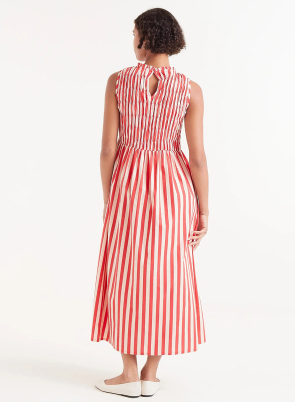 Long Dress in Red Stripes from Compañia Fantastica