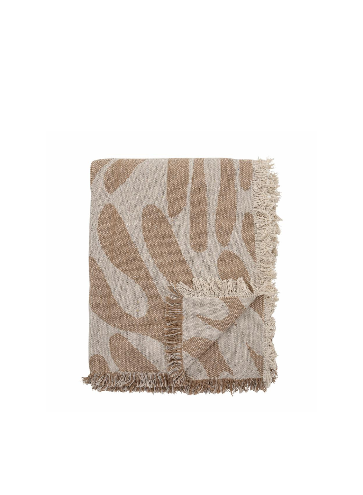 Bloomingville Alk Brown Recycled Cotton Throw