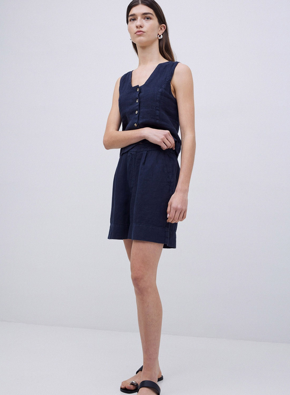 Portofino Waistcoat in Navy from Yerse