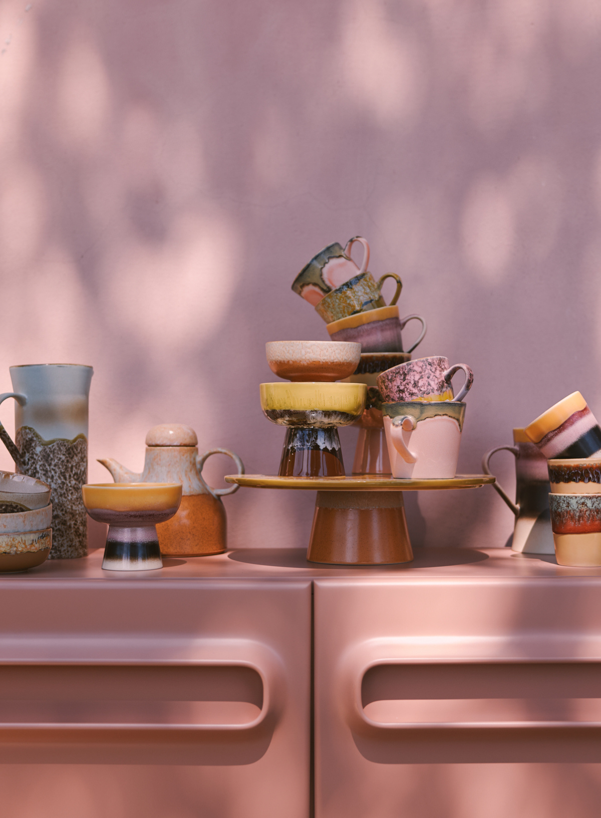 70s Ceramics Beaker in New Sunset from HK Living