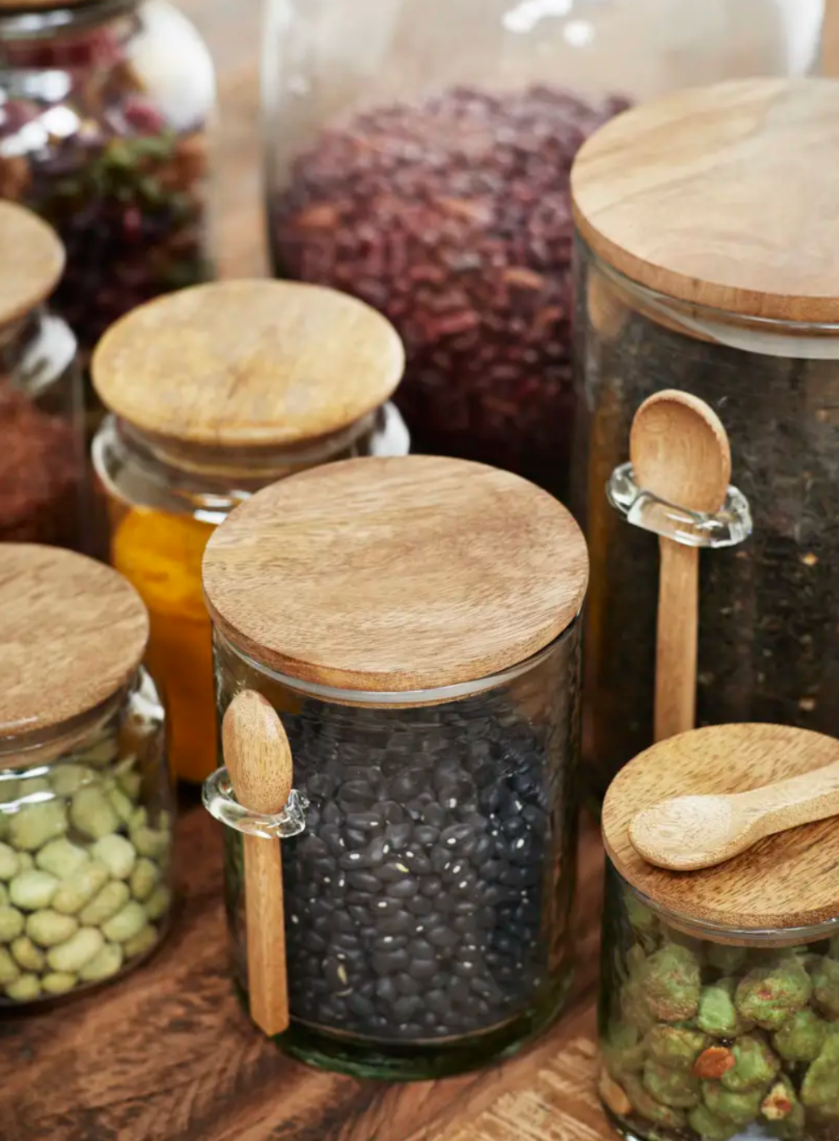 Medium Glass Jar With Spoon from Madam Stoltz