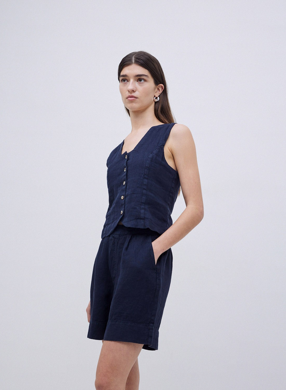 Portofino Shorts in Navy from Yerse