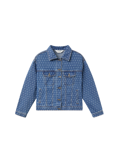 Denim Jacket in Blue with Spots from Compañia Fantastica