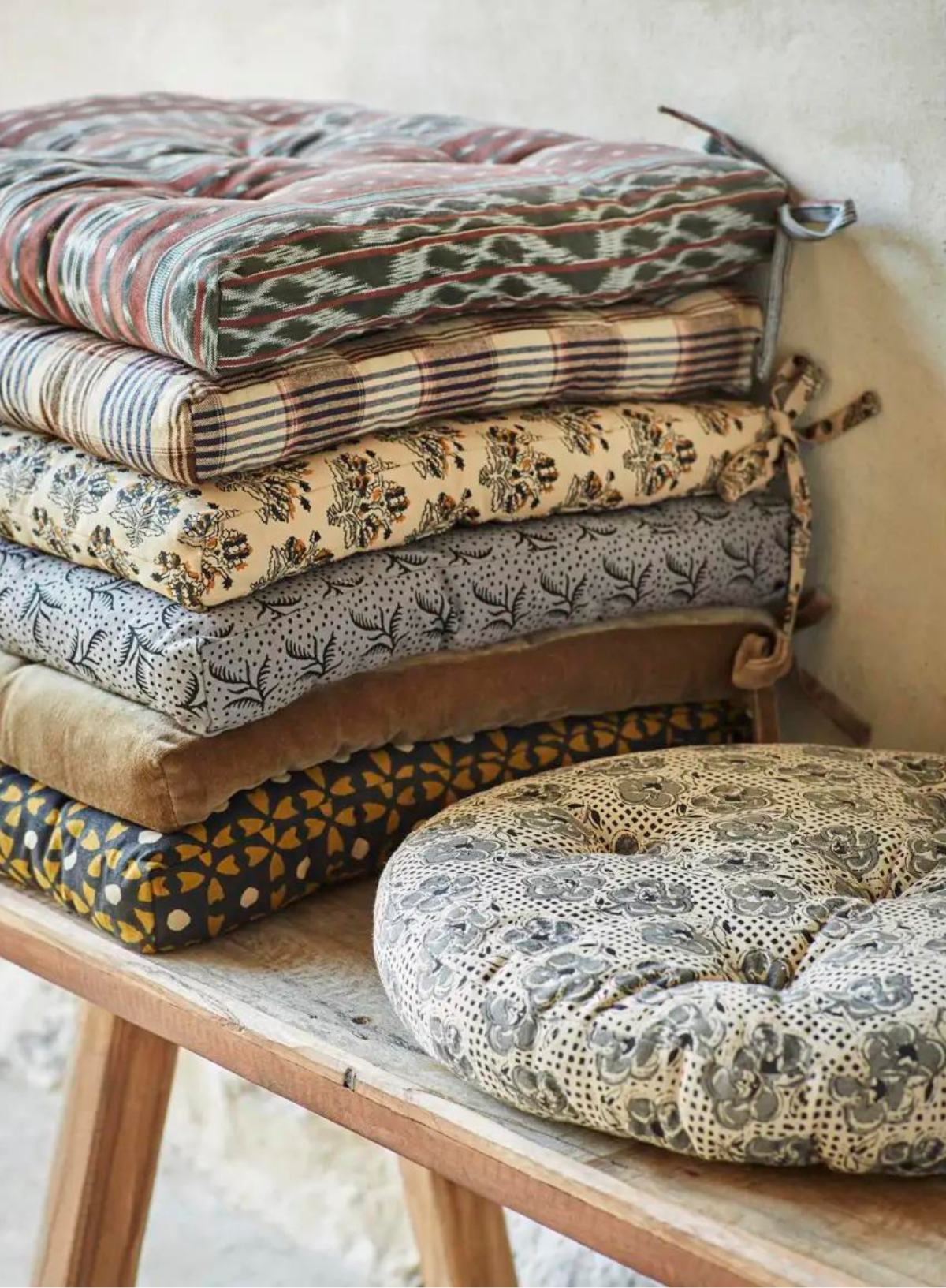 Round Cotton Chair Pad from Madam Stoltz