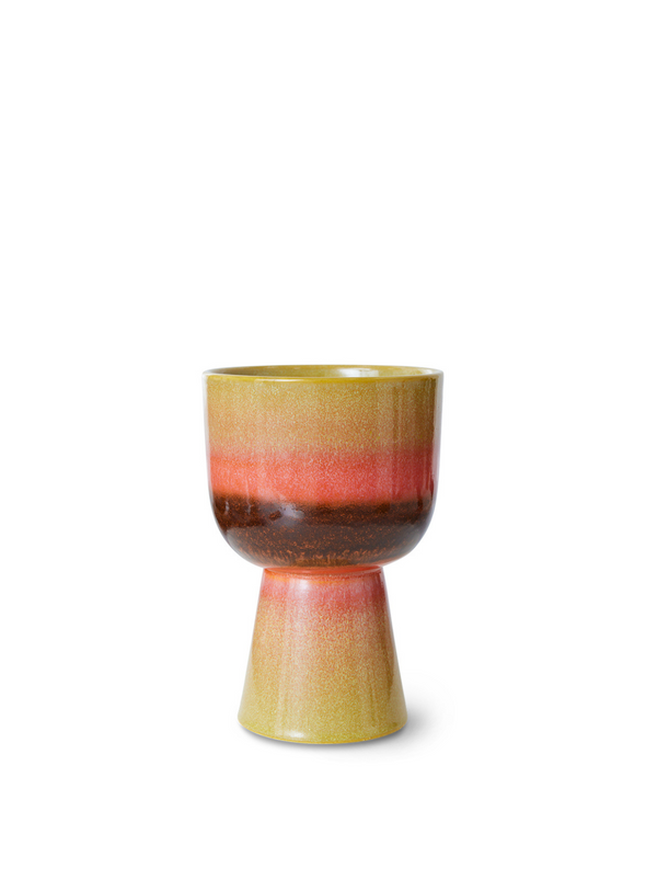 Retro Flower Pot Lime Green from HK Living