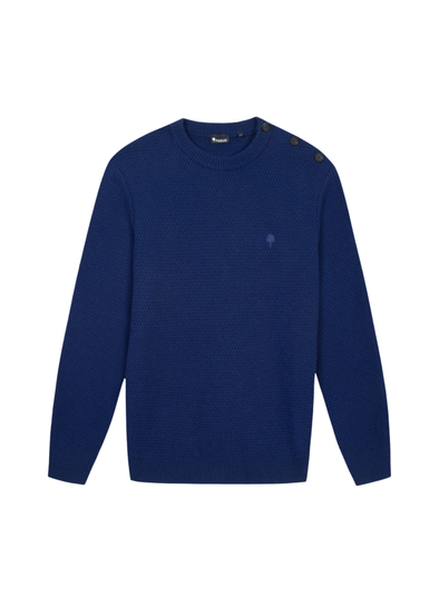 Lucio Wool Pullover in Dark Blue from Faguo