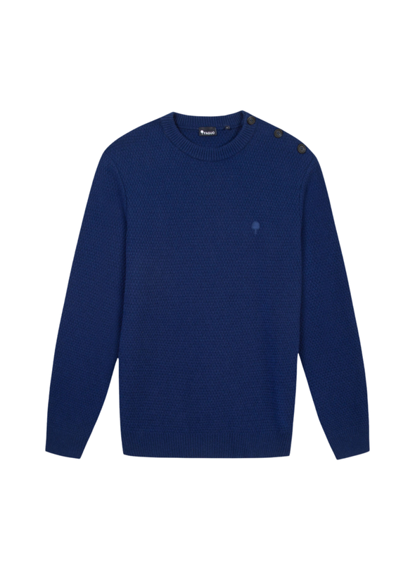 Lucio Wool Pullover in Dark Blue from Faguo