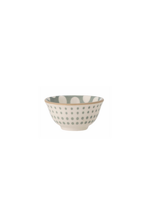 Small Spottty Green Maple Stoneware Bowl from Bloomingville
