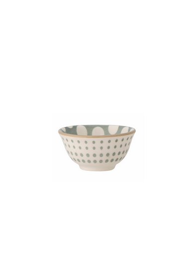 Small Spottty Green Maple Stoneware Bowl from Bloomingville