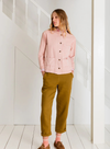 Elliot Denim Jacket in Chalk Pink from Bonté