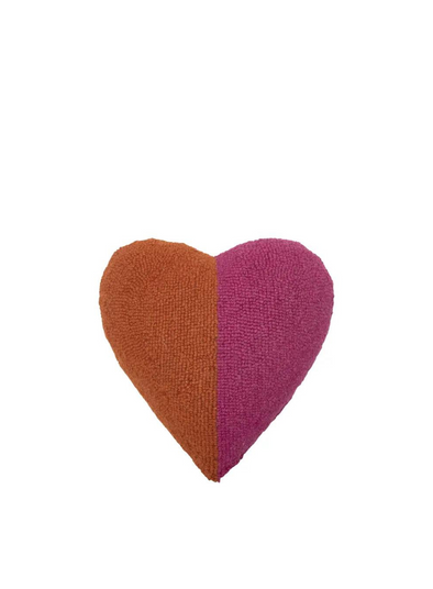 Split Heart Shaped Hook Cushion from Peking Handicraft