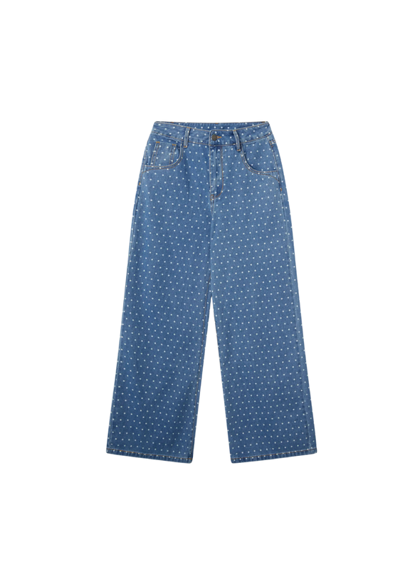 Denim Jeans in Blue with Spots from Compañia Fantastica