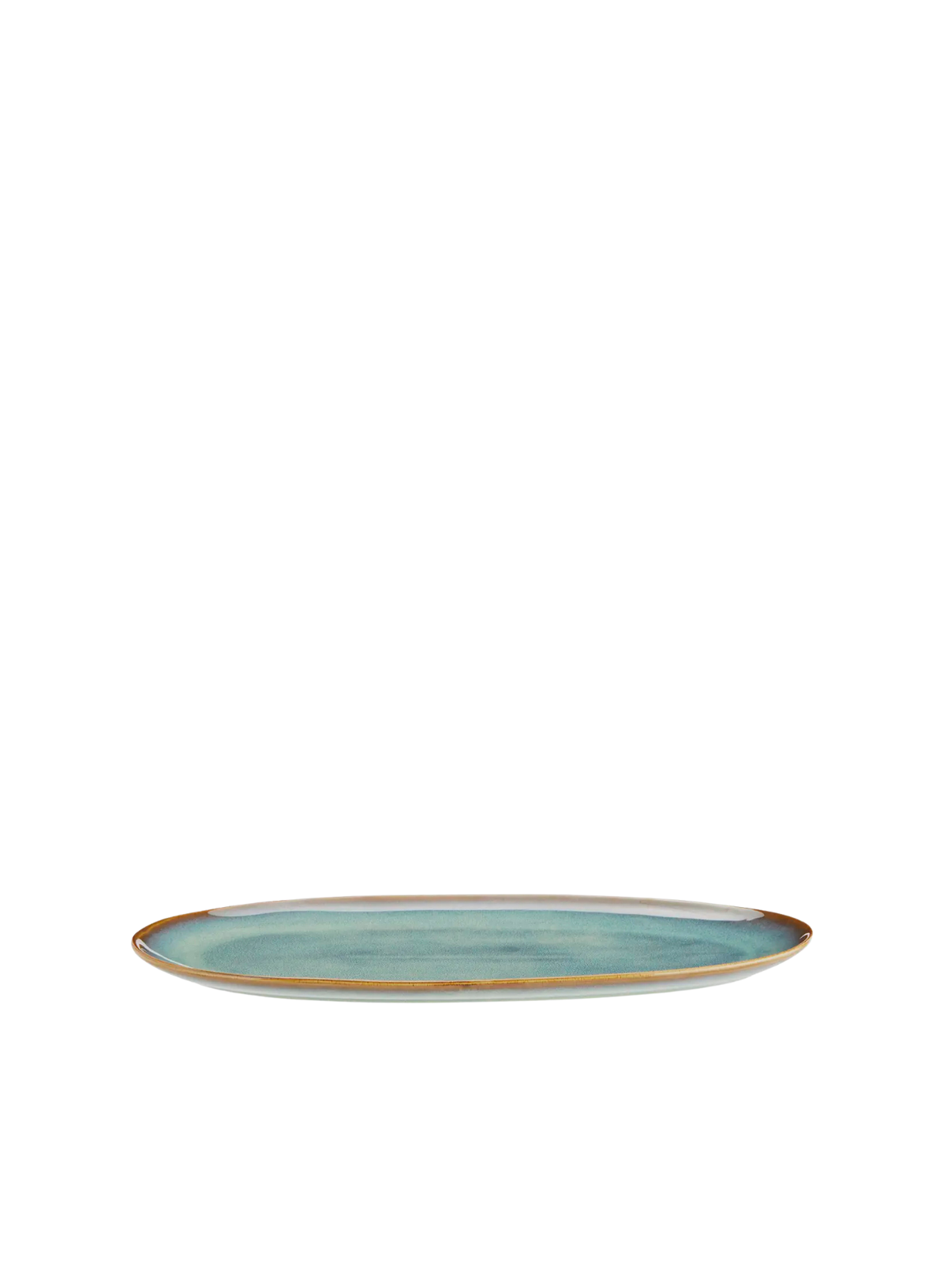 Asta Green Stoneware Oval Stoneware Dish from Madam Stoltz
